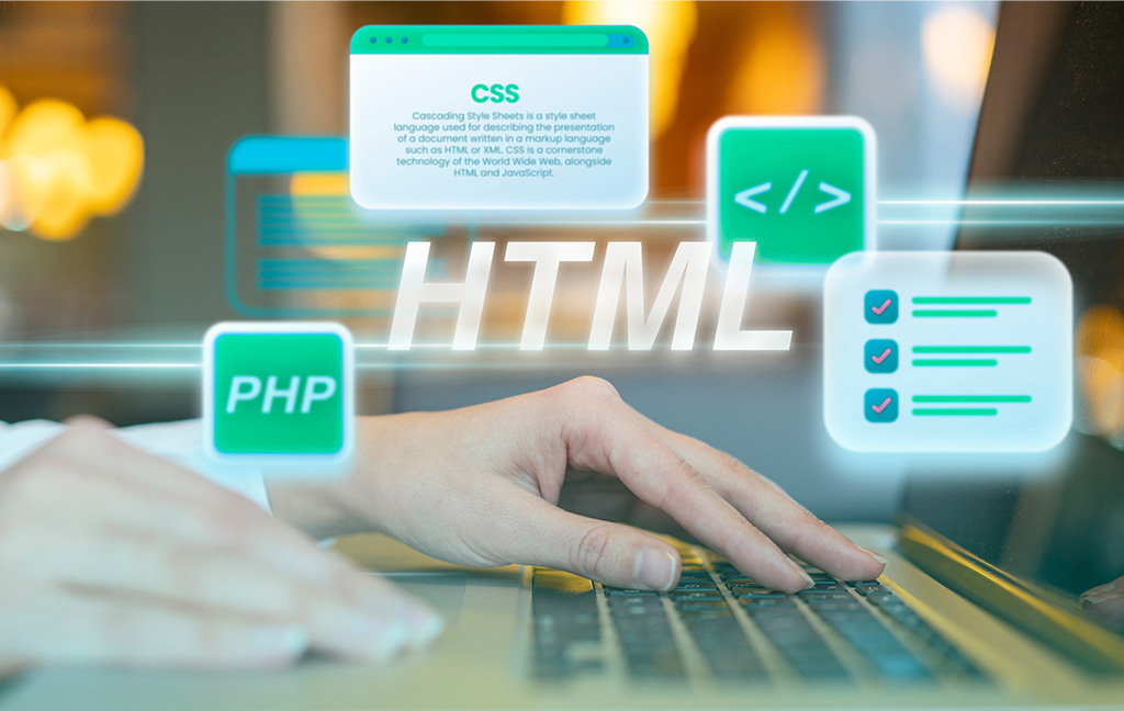 Mano trabajando en desarollo web